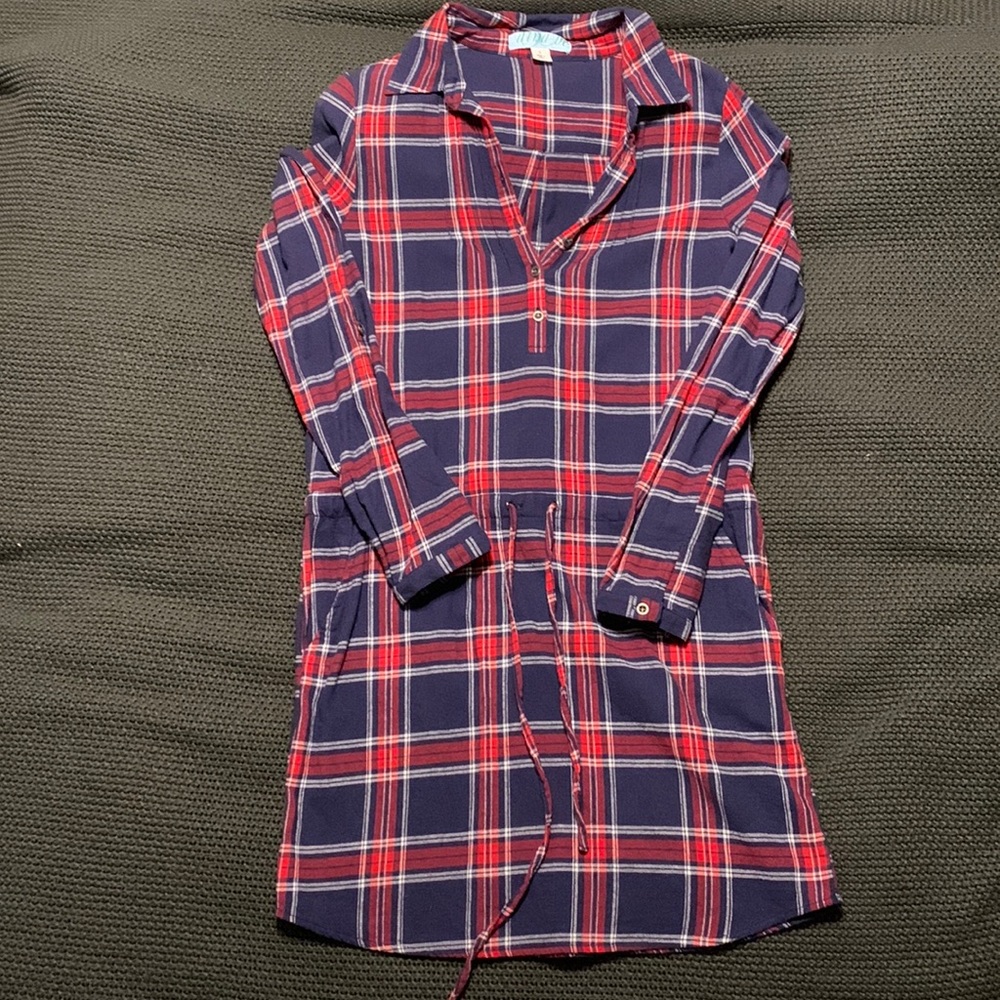 Francesca’s Boutique Flannel Long Sleeve Dress